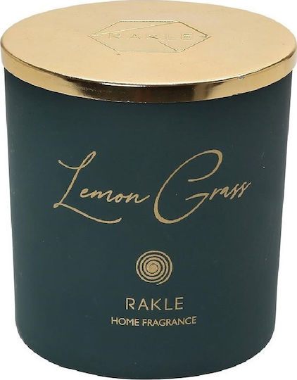 Espiel Scented Candle Jar with Scent Lemongrass Green / Gold 210gr 1pcs