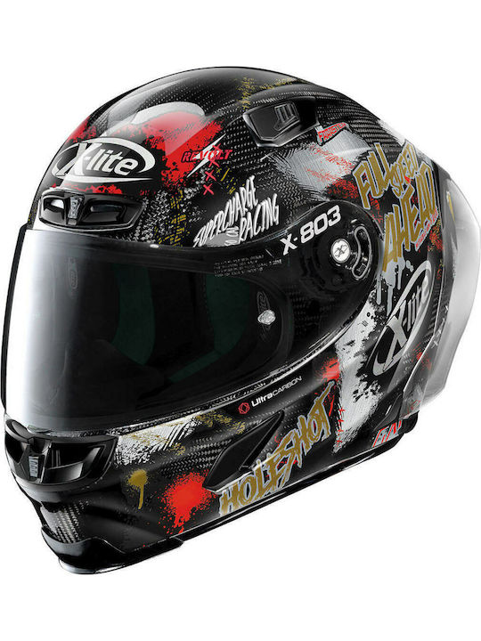 X-Lite X-803 RS Ultra Carbon Holeshot 35 Motorradhelm Volles Gesicht DOT / ECE 22.05 1300gr KR50170