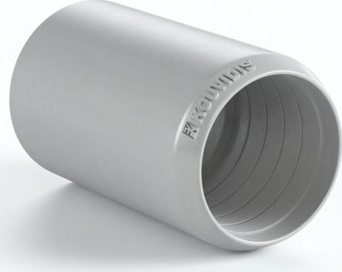 Kouvidis Condur Conector pentru conductă electrică cu diametru 63mm din plastic Gri rezistent
