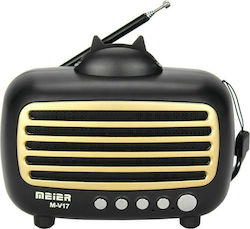 Meier M-V17BT Tabletop Radio Rechargeable with Bluetooth and USB Gold