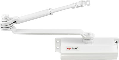 Cisa Mechanismus zur Türwiederherstellung für Türen bis zu 105cm und 68kg Weiß