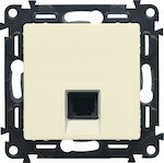 Legrand Valena Life Front Single Network Socket RJ45 Cat6 Beige 753242