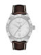 Tissot Ανδρικό Ρολόι 42mm Μπαταρίας με Καφέ Δερμάτινο Λουράκι