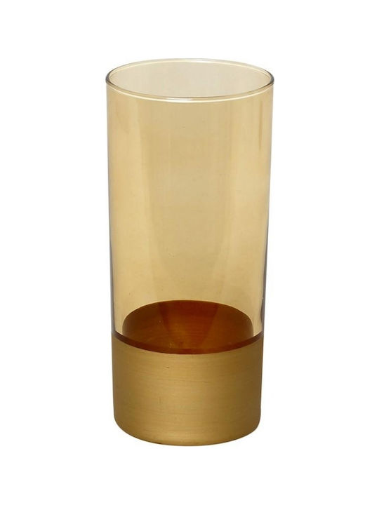 Espiel Amelie Amber Ποτήρι Κοκτέιλ/Ποτού από Γυαλί Μελί-Χρυσό 380ml