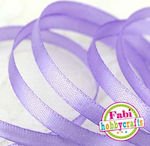 Fabi Ribbon Satin In Purple Colour Κορδέλα Σατέν Λιλά 6mmx45m 6mm 50m 1pcs