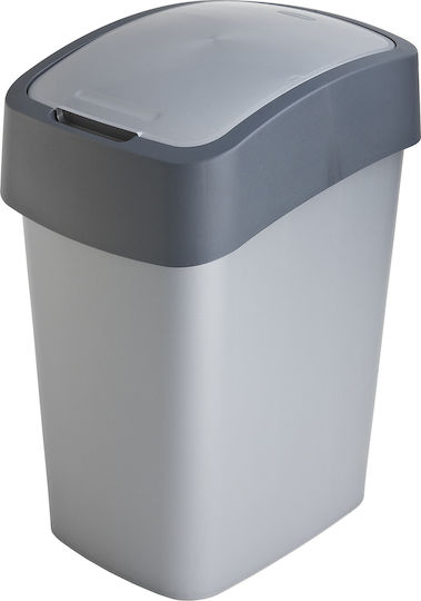 Curver Coș De Gunoi Pacific Flip Plastic Cu Capac Oscilant Antracit-Argintiu 25lt