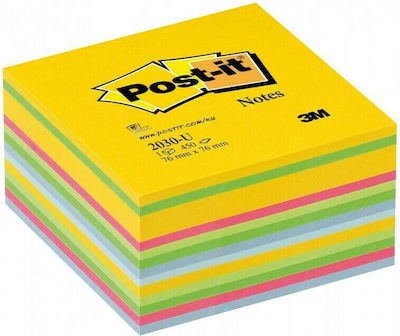 Post-it Sticky Note Pads in Cube 450 Sheets 7.6x7.6pcs