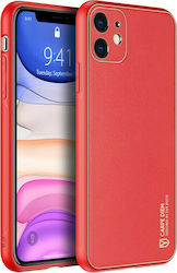 Dux Ducis Yolo Elegant Back Cover Δερματίνης Κόκκινο (iPhone 11)