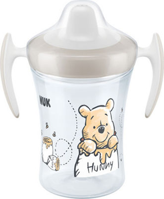 Nuk Trainer Cup Winnie Educational Sippy Cup Plastic with Handles Gray for 6m+m+ 230ml