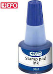 +Efo Liquid Ink for Ink Pad Blue Μελάνι για Ταμπόν 30ml