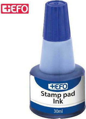 +Efo Liquid Ink for Ink Pad Stamp Blue Ink for Stamp Pad 30ml