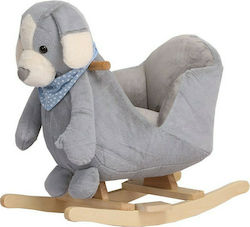 Kikka Boo Rocking Toy Dog for 18++ months with Max Load Capacity 30kg Gray