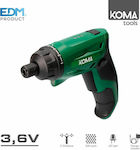 Koma Tools Κατσαβίδι Μπαταρίας 3.6V 1x1.5Ah