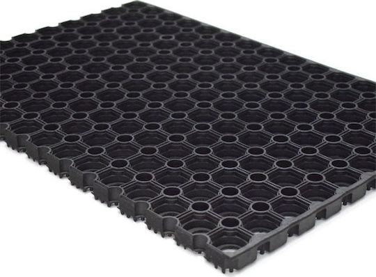 Eurofil Entrance Doormat Made of Rubber Compos Black 50x100cm Black