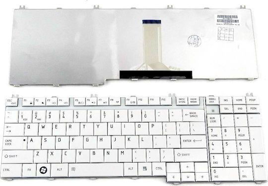 Keyboard with Frame English (US) White