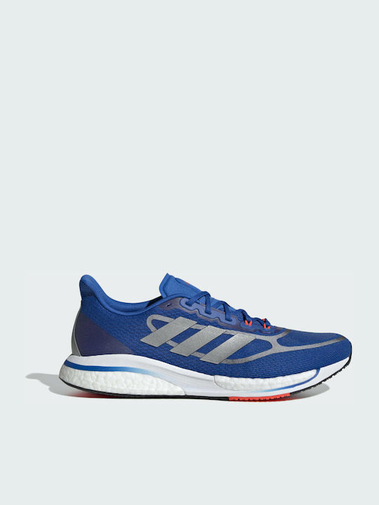 Adidas Supernova Ανδρικά Αθλητικά Παπούτσια Running Football Blue / Silver Metallic / Solar Red