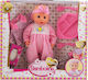 Just Toys Bambolina Baby Doll Set Amore with Accessories for 3+ Years 33 cm