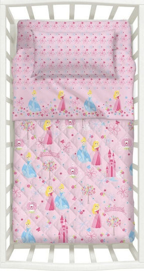 Palamaiki Petit Princess Pătură pentru bebeluși Bumbac Roz 120x150cm