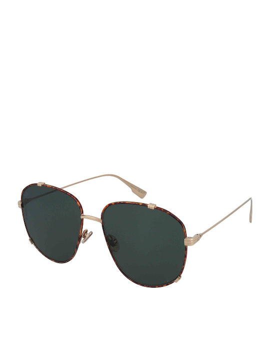 Dior Diormonsieur3 Women's Sunglasses with Gold Metal Frame and Green Lens