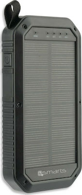 4Smarts TitanPack Solar Power Bank 8000mAh with 3 USB-A Ports Black