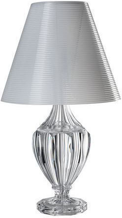 Mario Luca Giusti Lampada Joshua Opaco Plastic Table Lamp for Socket E14 with Gray Shade and Silver Base