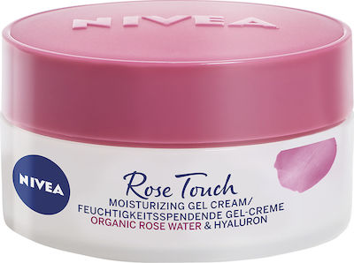 Nivea Rose Touch fără culoare Gel cremă Hidratantă Gel Pentru Față cu Acid Hialuronic 50ml