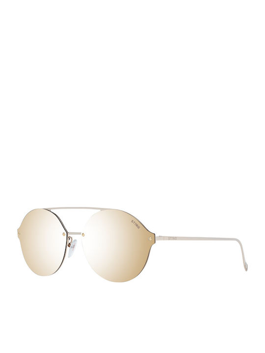 Sting Unisex Sunglasses with Black Metal Frame and Brown Polarized Lens SST191 300G