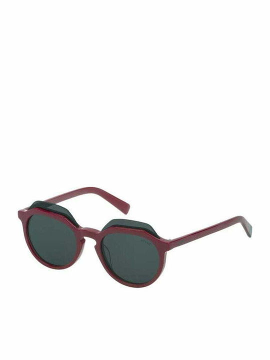 Sting Unisex Sunglasses with Burgundy Plastic F...