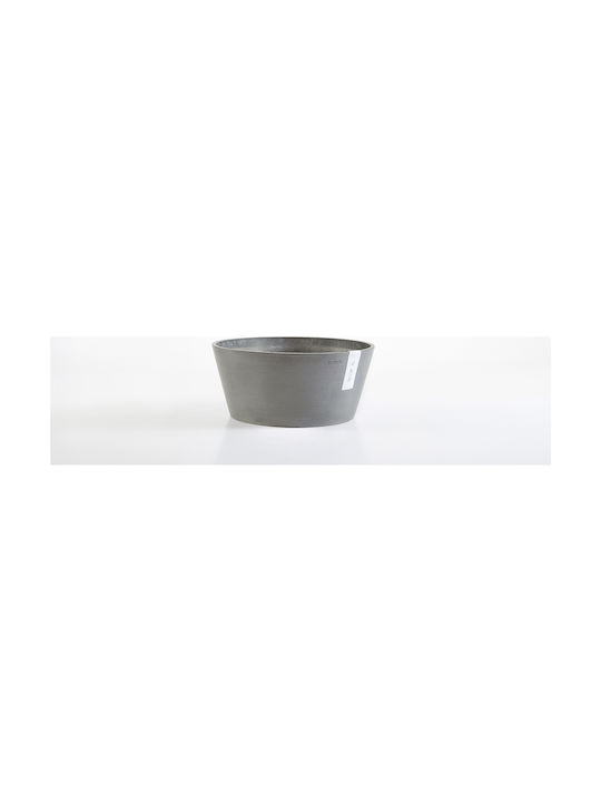 Ecopots Frankfurt 50 Grey Round Pot Hanging 50x25.5cm in Gray Color