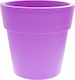 Viomes Linea 871 Flower Pot 25x24cm in Purple Color