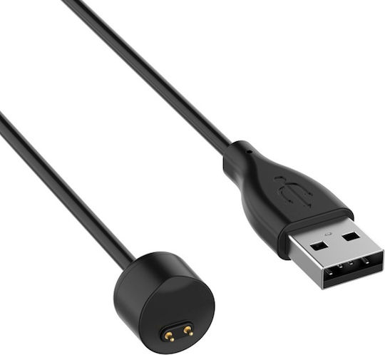 Magnetic USB Charging Cable Зарядно за Mi Band 5 / Mi Band 6 - Ми Банд 5 / Ми Банд 6 Черен