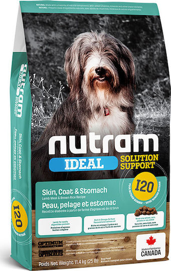 Nutram I20 Ideal Solution Support 11.4kg Dry Dog Food For Adult Dogs Medium Breeds With Lamb And Brown Rice