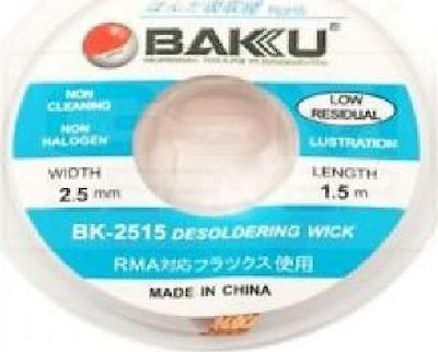 Baku Desoldering Braid Copper 2.5mmx1.5m BK-2515