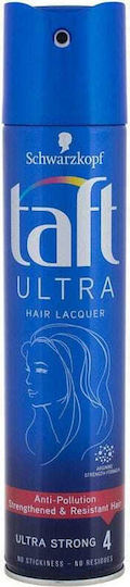 Taft Ultra Anti-pollution Ultra Strong 4 Λακ για Πολύ Δυνατό Κράτημα 250ml