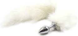 Fetish Addict Velvet Touch Anal Plug White 7cm