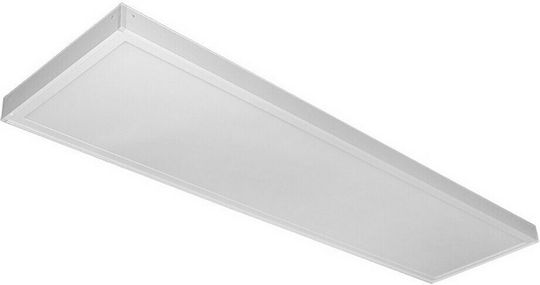 Adeleq Rectangular Outdoor LED Panel 42W with Warm White Light 3000K 120x30cm