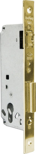 Cisa Locking Line Χωνευτή Κλειδαριά Μπίλιας με Κέντρο 40mm Χρυσή Αριστερή