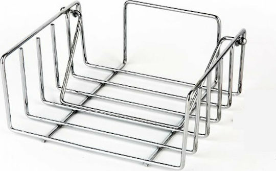 Homestyle Metallic Napkin Holder Silver 18x17x17cm 1320