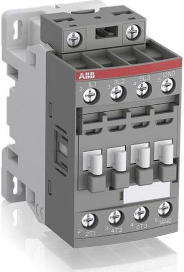 Abb Ρελέ Ράγας Ισχύος 12A Τριπολικό με Τάση 400V 5.5kW 250VAC/DC +1NO
