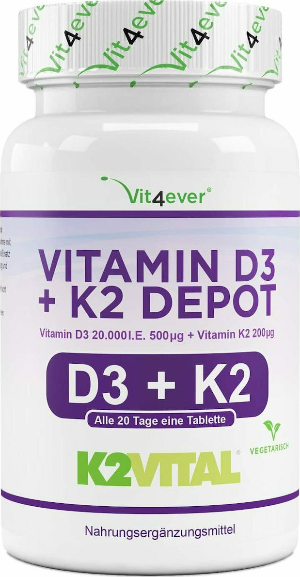 Vit4ever Vitamin D3 K2 Depot 180 Skroutz gr vit4ever-vitamin-d3-k2-depot-180-skroutz-gr