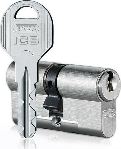 EVVA Lock Cylinder Security Ics 80mm (30-50) Silver