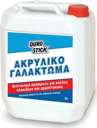 Durostick Ακρυλικό Γαλάκτωμα Βελτιωτικό Κονιαμάτων Βελτιωτικό Πρόσμικτο για Κόλλες Πλακιδίων-Αρμόστοκους 5L 5lt ΚΠΓΑ05