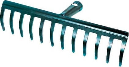 Martin 36449 Gartenrechen Bogenharke Metallisch mit 16 Zähnen