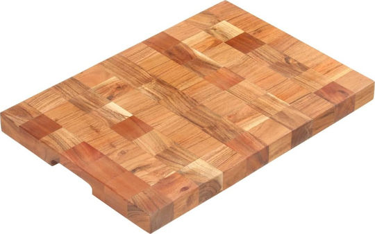 vidaXL Επιφάνεια Κοπής Ξύλινη Καφέ 50x34cm