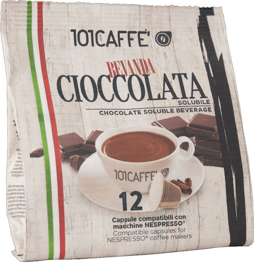 101Caffè Капсули Шоколад Cioccolata Съвместими с машина Nespresso 12капси