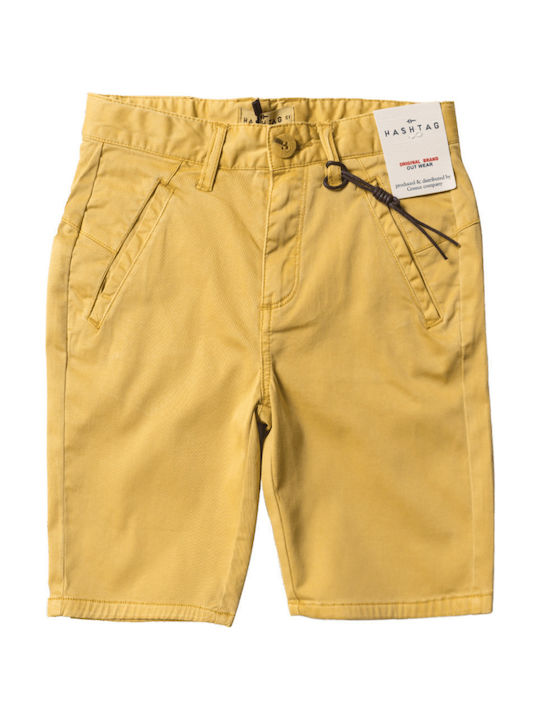 Hashtag Kinder Shorts/Bermudas Stoff Βερμούδα Καπαρντίνα Gelb