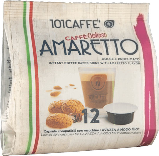 101Caffè Капсули Еспресо Amaretto Съвместими с машина Dolce Gusto 12капси