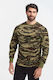 Army Race Long Sleeve Greek Camouflage Sweatshirt Khaki