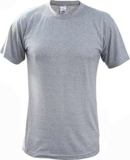 Survivors Short Sleeve T-shirt Greek Army 100% Cotton In Gray Colour