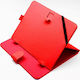 Q-Tech TBQ-8BL Flip Cover Synthetic Leather Red TBQ-8BL